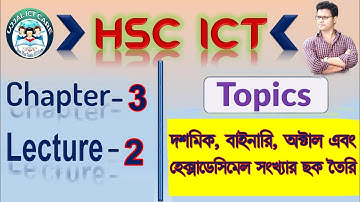 Chapter:- 3 | Number System| Lecture 02| Decimal,  Binary, Octal & Hexadecimal Chart Creat