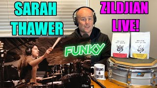 Drum Teacher Reacts: SARAH THAWER | Zildjian LIVE! | (2021 Reaction) AMAZING!