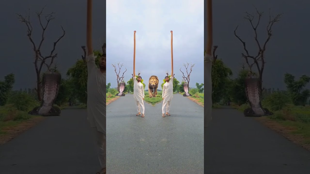 Lion Attack Vfx Magic Very Funny Video Comedy Shortvideo