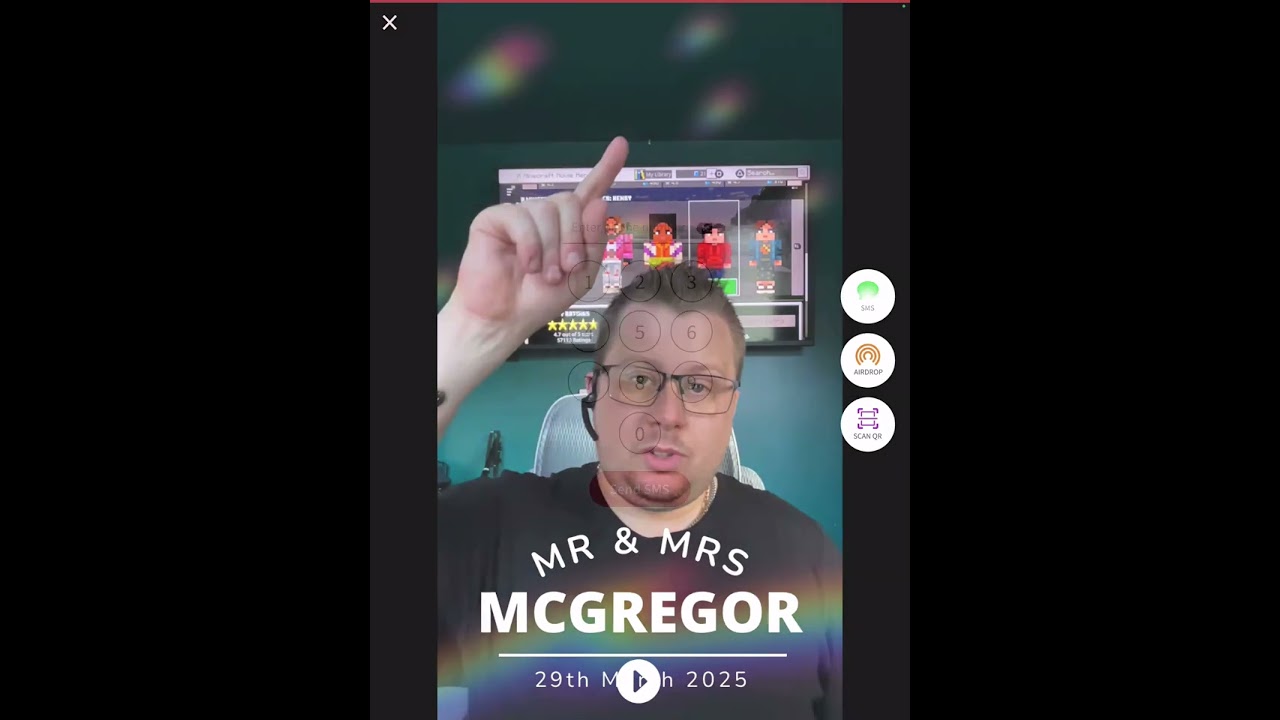 Our video booth selfie pod captures fun video messages at weddings, parties & corporate events.