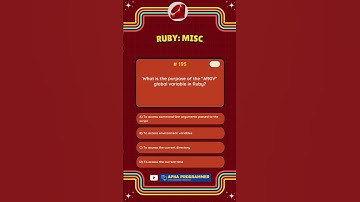 Quiz 195: Master Ruby Programming in 30 Seconds! #quiz #ruby #shorts #codingfacts