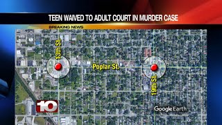 Teen waived to adult court in murder case