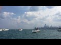 Blue Angels Buzz Boaters with best sneak pass ever at 2017 Air and Water Show. Crazy!!