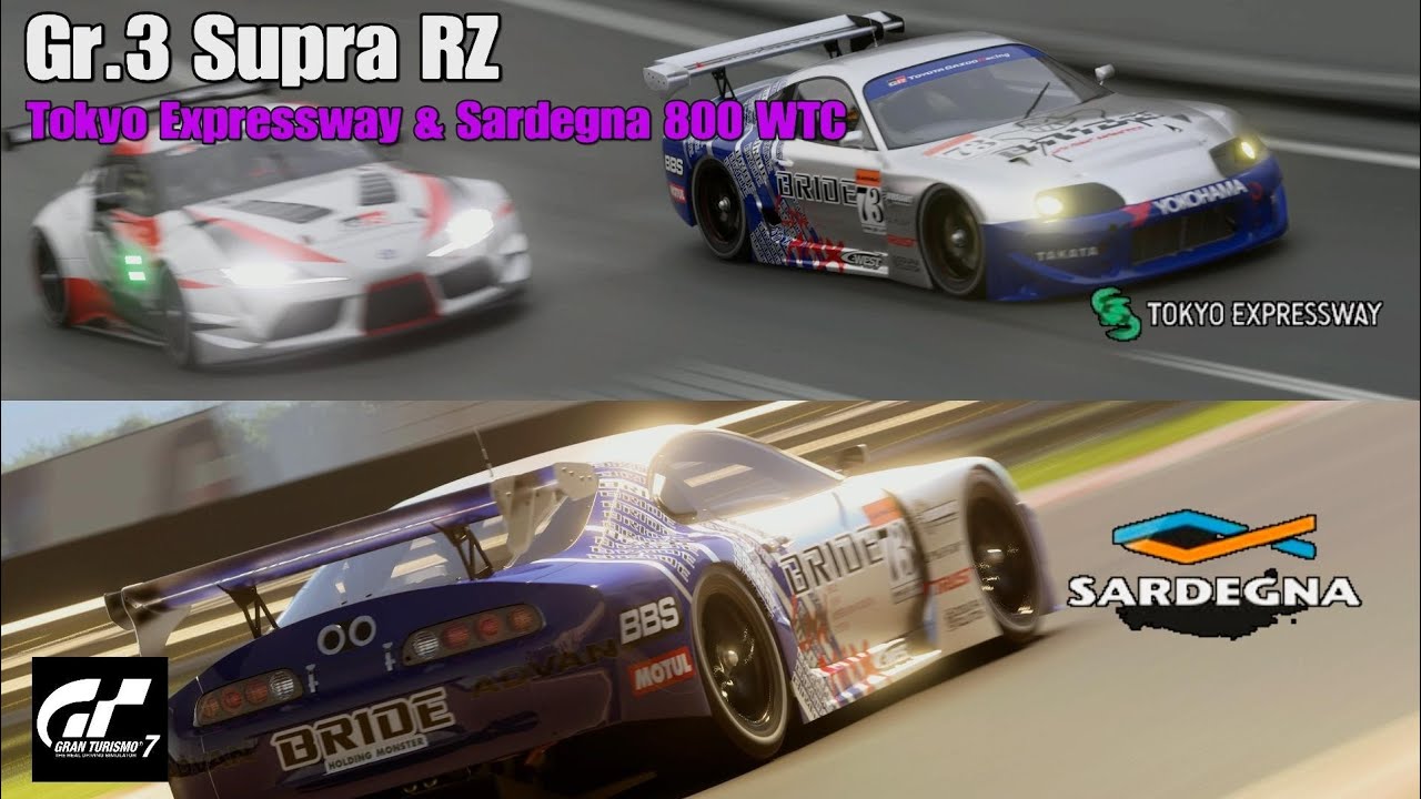 GT7 Sardegna &Tokyo Expressway 800 Toyota Supra Gr.3 Build V 1.63