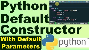 Python default constructor | Learning Python #defaultconstructor #constructor #pythonfreecourse #oop