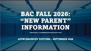 Fall 2026 New Parent Video