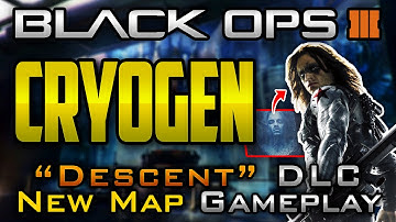 "Cryogen" NEW DESCENT DLC Map Gameplay | Wall-Running on Black Ops 3 Criminals Faces [CoD BO3 PS4]