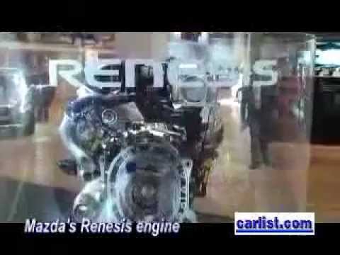 2008年北米国際自動車ショー（NAIAS）でのマツダのRENESISロータリーエンジン展示