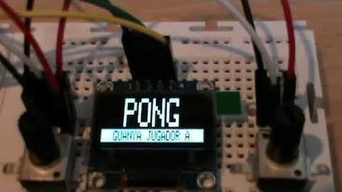PONG game Teensy 3.2 oled display
