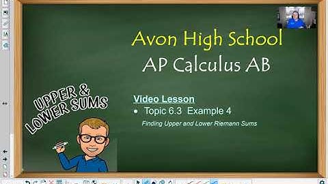 Avon High School - AP Calculus AB - Topic 6.3 - Example 4