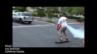 Longboarding with Fire Extinguishers Official Video