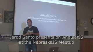 Jerod Santo presents on AngularJS