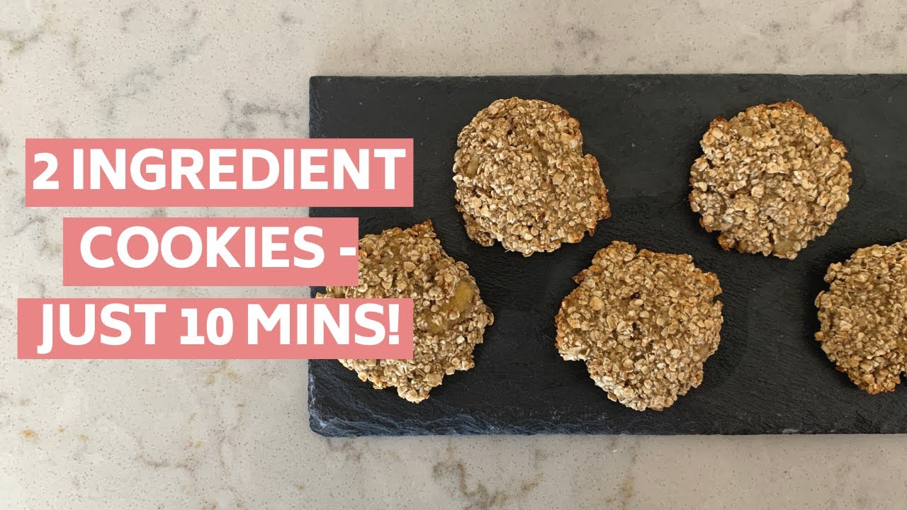 Healthy 2 ingredient cookies in just 10 minutes! YouTube