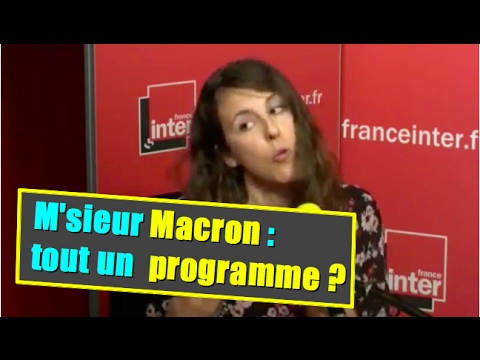 M'sieur Macron : tout un programme... anti-système?