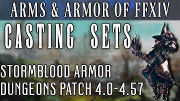 Caster Dungeon Armor Sets of Stormblood