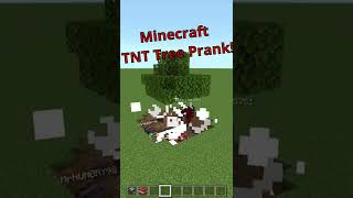 Minecraft Exploding Tree Trap Tutorial #shorts