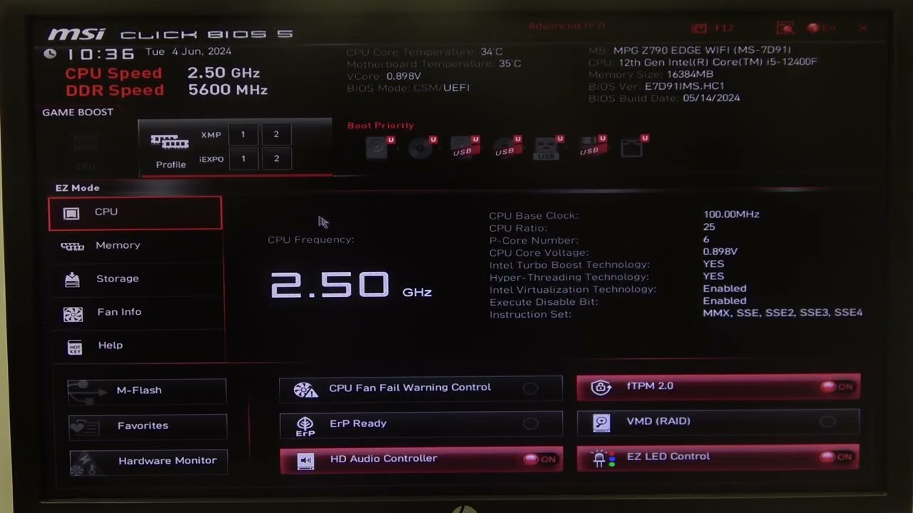 How To Enable & Disable IEXPO Profile In MSI MPG Series