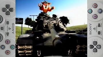 Crash Bash "Crash Tank" (Sony PlayStation\PSX\PS\PS1\Commercial) Full HD