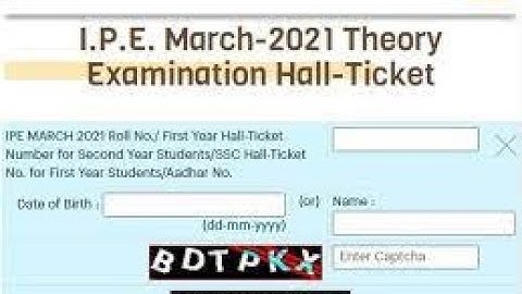How to intermediate hall tickets free download
