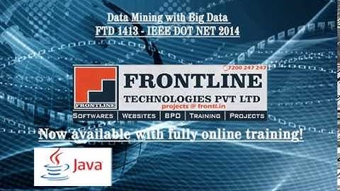 Data Mining with Big Data IEEE DOT NET 2014