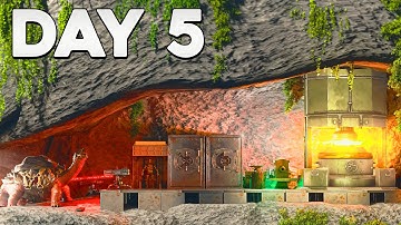 Turtle Soaking A Hidden Rathole SOLO On ARK Day 5!