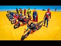 Gta v epic new stunt race for car racing challenge by spiderman and shark