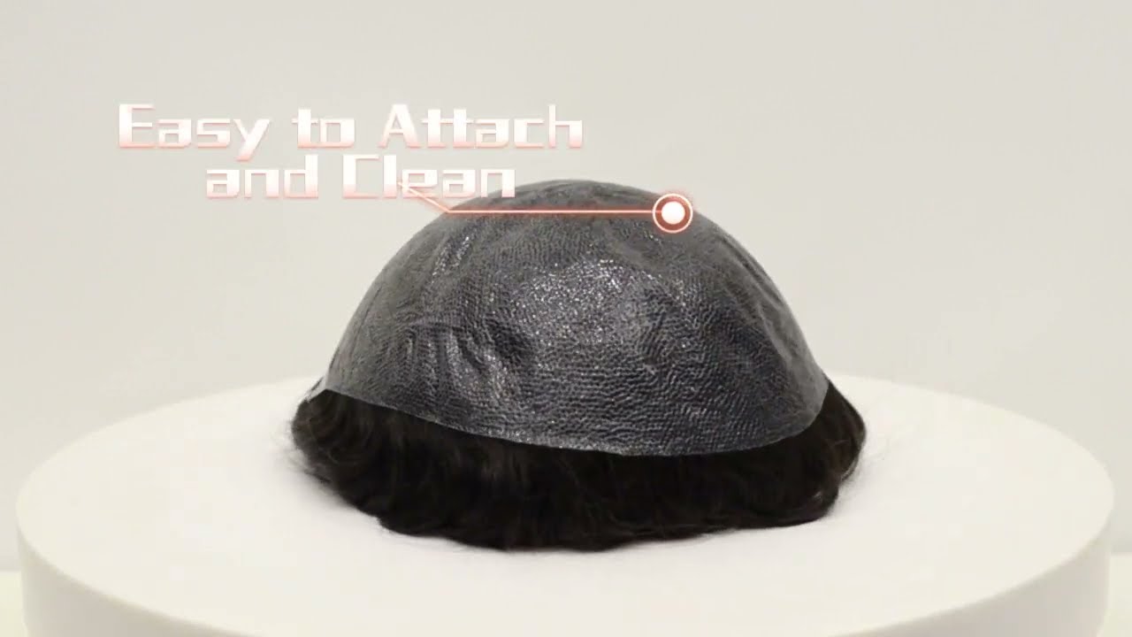 0.06-0.08mm Thin Skin Hair Replacement Systems Injected Most Natural Mens Toupee | Yiyohair