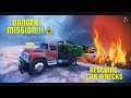 RESCUING CAR WRECK FROM THE VOLCANO CRATER | OFF THE ROAD, OPEN WORLD DRIVING GAME SIMULATOR