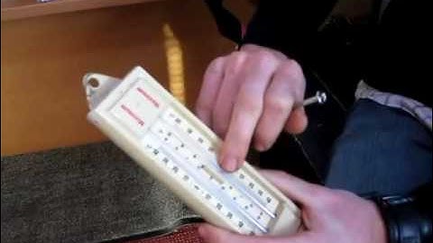 reading a maximum minimum thermometer