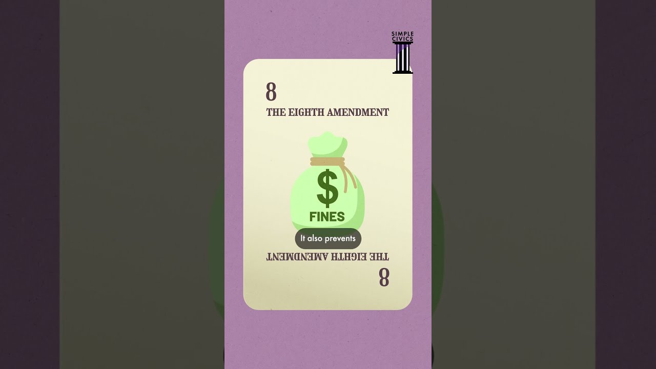 The Eighth Amendment Of Bill Rights Simple Civics