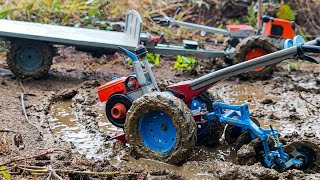 Driving RC Tractor to Plow the Field After the Rain! | RC DIYTractor Video |