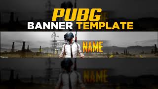 [FREE] PUBG YOUTUBE BANNER TEMPLATE