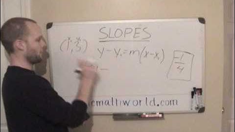 Pre Calculus: Slopes