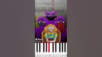 Left or Right? Miss Delight (@fash) Poppy Playtime 3 Animation - Octave Piano Tutorial