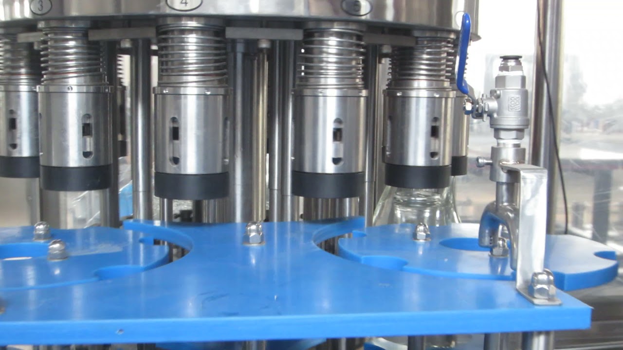 12-1 Normal pressure gravity juice red wine vodka glass bottling machine