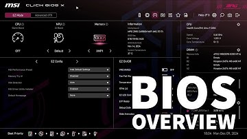 MSI MPG Z890 Carbon WiFi Motherboard BIOS Overview
