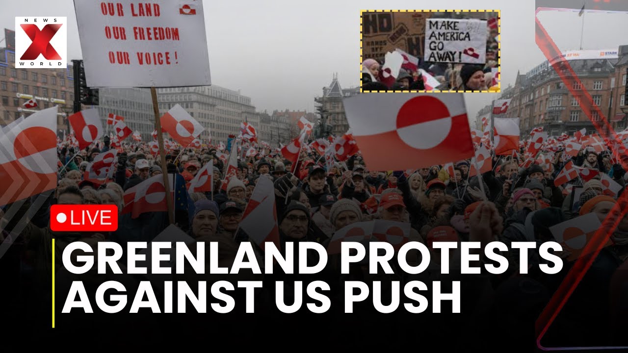 Greenland Protests Live: Massive protests erupt against US push on Greenland |US vs Greenland War