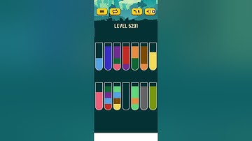 water sort puzzle - level 5291