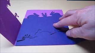 Easter foldover card assembly