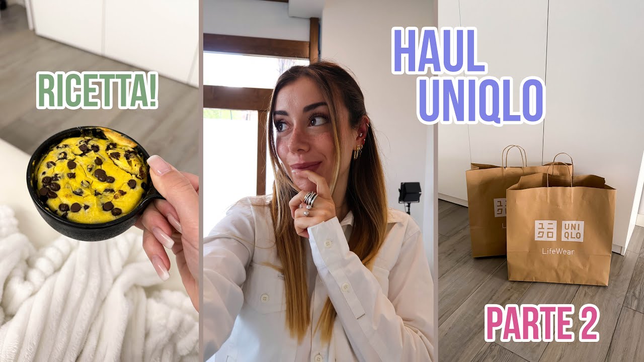 HAUL UNIQLO E RICETTA TORTINO!! 🛍️🥧 seconda parte | VLOG 23/04/24