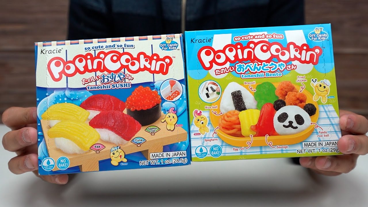 Kracie Popin Cookin Gummy Candy Sushi Making Kit Set of 5