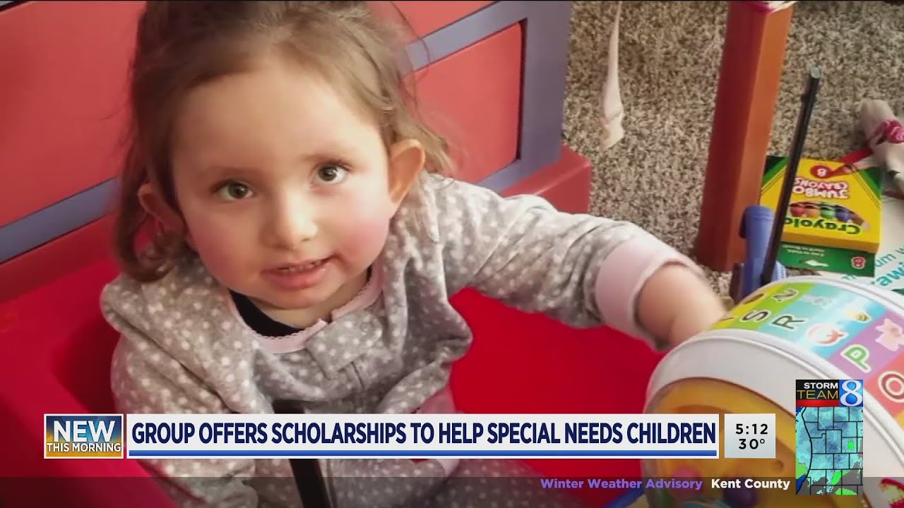 Scholarship gives hope to 3-year-old needing special therapy