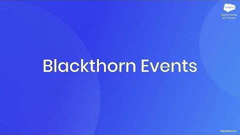 Blackthorn Events - Registration Confirmation Email Feature