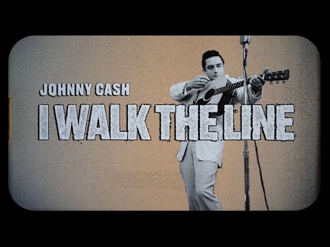 Johnny Cash I Walk The Line Official Lyric Video 