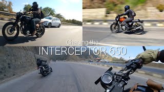 CHASING THE INTERCEPTOR WITH A HONDA | SINGLE VS TWIN CYLINDERS | RAW SOUND | ASMR [4K]