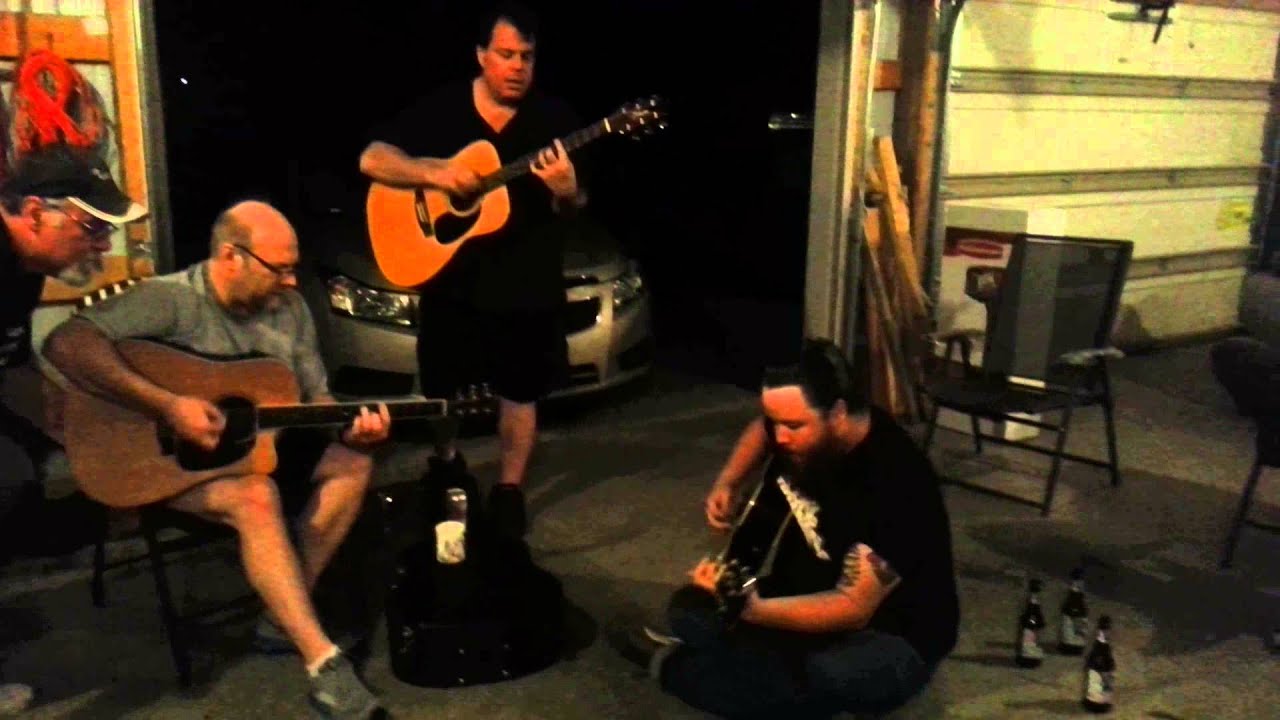 Rick buck, and Jesse Forest, jamming in my garage.