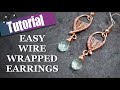 Easy Wire Wrapped Earrings