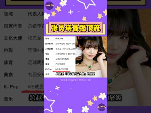 張員瑛登頂無懸念!「國家級偶像」地位認證入選APEC宣傳片!【Sojuwoon 韓娛】????
