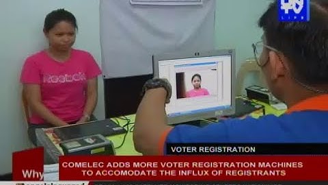 COMELEC adds more voter registration machines to accomodate the influx of registrants