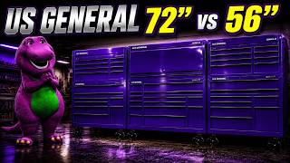US General 72" Top Hutch & Roller Cabinet - Transport, Unloading, Installation and 56" Comparison